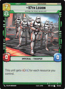 Star Wars Unlimited Spark Of Rebellion #118 97th Legion