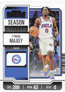 2023-24 Panini Contenders Basketball Tyrese Maxey #7