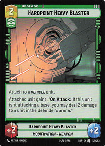 Star Wars Unlimited Spark Of Rebellion #121 Hardpoint Heavy Blaster