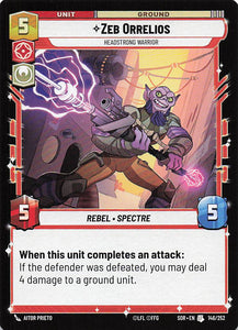 Star Wars Unlimited Spark Of Rebellion #148 Zeb Orkelios