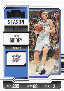 2023-24 Panini Contenders Basketball Josh Giddey #8