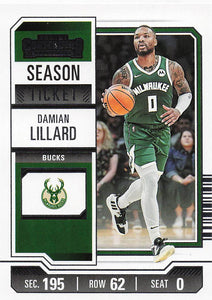 2023-24 Panini Contenders Basketball Damian Lillard #9