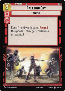 Star Wars Unlimited Spark Of Rebellion #154 Rallying Cry