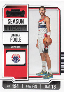 2023-24 Panini Contenders Basketball Jordan Poole #21