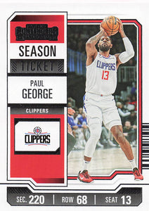 2023-24 Panini Contenders Basketball Paul George #22