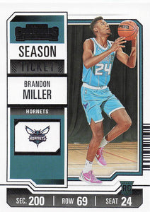 2023-24 Panini Contenders Basketball Brandon Miller #24 RC
