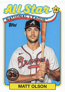 2024 Topps Baseball Series 2 1989 All Stars Matt Olson #89ASB-3
