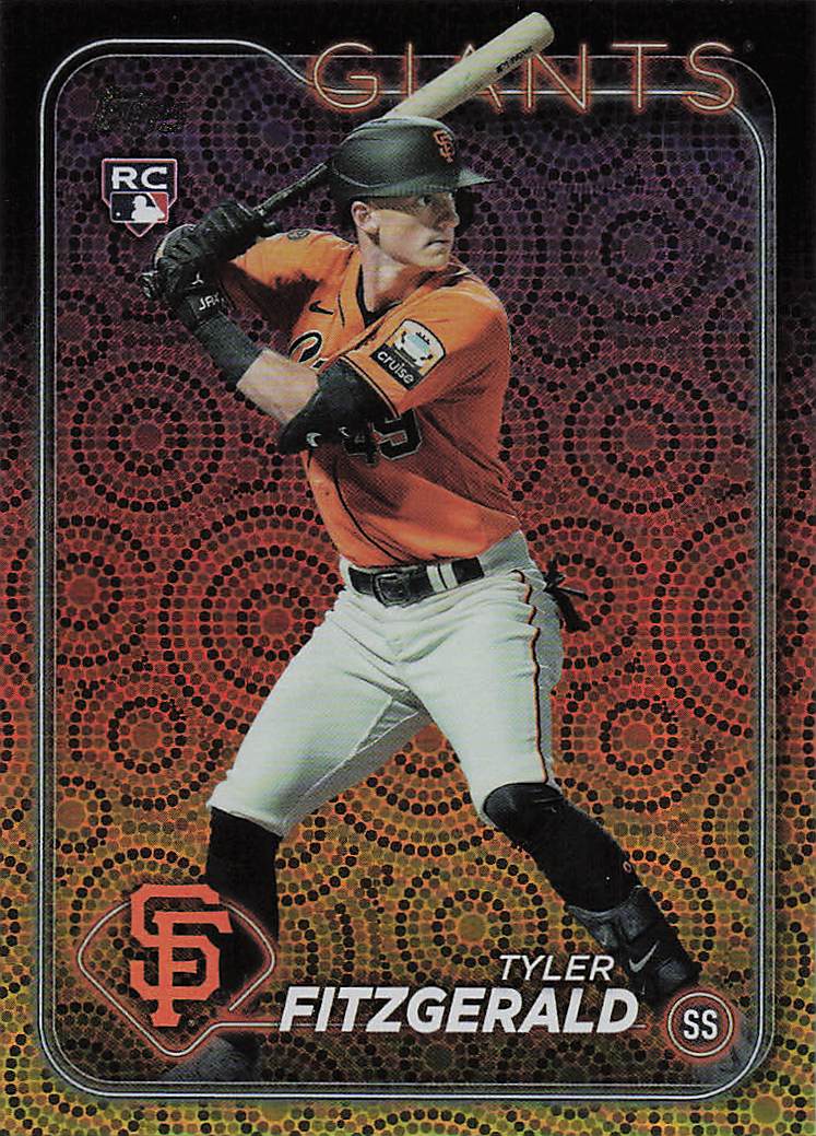 2024 Topps Baseball Series 2 Holiday Tyler Fitzgerald #602 RC