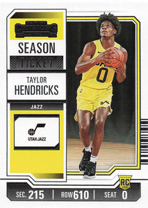 2023-24 Panini Contenders Basketball Taylor Hendricks #43 RC