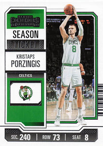 2023-24 Panini Contenders Basketball Kristaps Porzingis #45