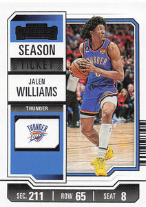 2023-24 Panini Contenders Basketball Jalen Williams #67