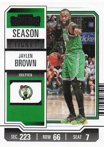 2023-24 Panini Contenders Basketball Jaylen Brown #72
