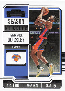 2023-24 Panini Contenders Basketball Immanuel Quickley #73