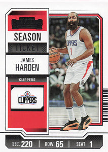 2023-24 Panini Contenders Basketball James Harden #82