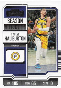 2023-24 Panini Contenders Basketball Tyrese Haliburton #90