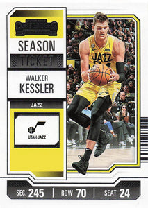 2023-24 Panini Contenders Basketball Walker Kessler #99