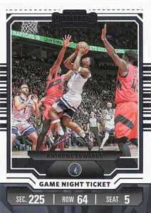 2023-24 Panini Contenders Basketball Game Night Ticket Anthony Edwards #7
