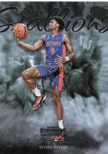 2023-24 Panini Contenders Basketball Rookie Stallions Ausar Thompson #13