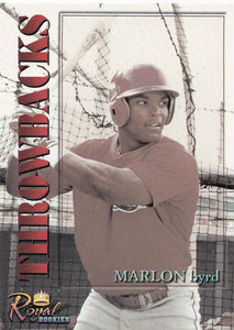 2001 Royal Rookies Throwbacks Marlon Byrd #8 RC