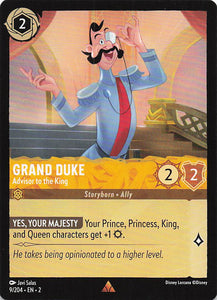 2023 Disney Lorcana Rise of the Floodborn  Grand Duke, Advisor to the King  #9