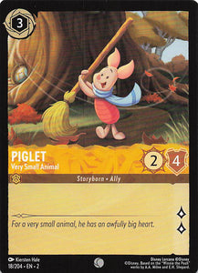 2023 Disney Lorcana Rise of the Floodborn  Piglet, Very Small Animal  #18