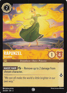 2023 Disney Lorcana Rise of the Floodborn  Rapunzel, Sunshine  #20