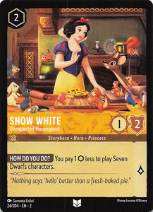 2023 Disney Lorcana Rise of the Floodborn  Snow White, Unexpected Houseguest  #24