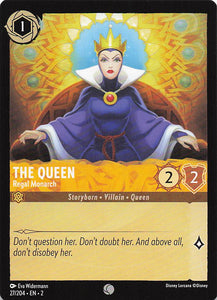 2023 Disney Lorcana Rise of the Floodborn  The Queen, Regal Monarch  #27