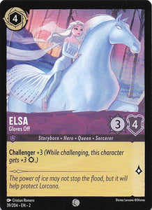 2023 Disney Lorcana Rise of the Floodborn  Elsa, Gloves Off  #39