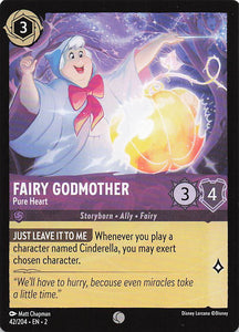 2023 Disney Lorcana Rise of the Floodborn  Fairy Godmother, Pure Heart  #42