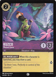 2023 Disney Lorcana Rise of the Floodborn  Kuzco, Wanted Llama  #45