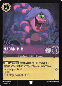 2023 Disney Lorcana Rise of the Floodborn  Madam Mim, Snake  #49