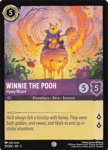 2023 Disney Lorcana Rise of the Floodborn  Winnie the Pooh, Hunny Wizard  #59