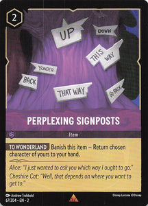 2023 Disney Lorcana Rise of the Floodborn  Perplexing Signposts  #67