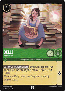 2023 Disney Lorcana Rise of the Floodborn  Belle, Bookworm  #71