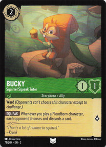 2023 Disney Lorcana Rise of the Floodborn  Bucky, Squirrel Squeak Tutor  #73