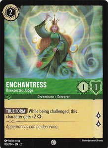2023 Disney Lorcana Rise of the Floodborn  Enchantress, Unexpected Judge  #80
