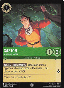 2023 Disney Lorcana Rise of the Floodborn  Gaston, Scheming Suitor  #83