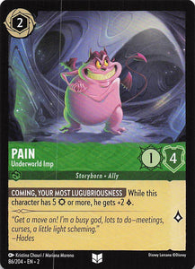 2023 Disney Lorcana Rise of the Floodborn  Pain, Underworld Imp  #86