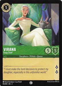 2023 Disney Lorcana Rise of the Floodborn  Virana, Fang Chief  #95