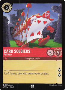 2023 Disney Lorcana Rise of the Floodborn  Card Soldiers, Full Deck  #105