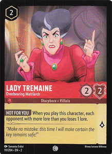 2023 Disney Lorcana Rise of the Floodborn  Lady Tremaine, Overbearing Matriarch  #111