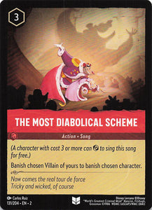 2023 Disney Lorcana Rise of the Floodborn  The Most Diabolical Scheme  #131