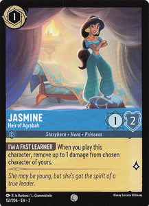 2023 Disney Lorcana Rise of the Floodborn  Jasmine, Heir of Agrabah  #151