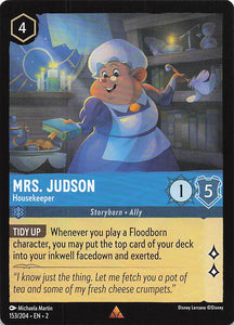 2023 Disney Lorcana Rise of the Floodborn  Mrs. Judson, Housekeeper  #153