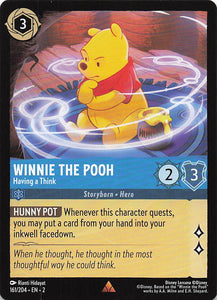 2023 Disney Lorcana Rise of the Floodborn  Winnie the Pooh, Having a Think  #161