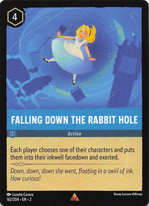 2023 Disney Lorcana Rise of the Floodborn  Falling Down the Rabbit Hole  #162
