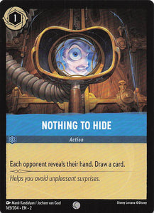 2023 Disney Lorcana Rise of the Floodborn  Nothing to Hide  #165