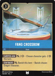 2023 Disney Lorcana Rise of the Floodborn  Fang Crossbow  #166