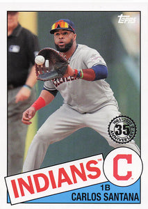 2020 Topps 1985 Topps Baseball Series 2 Carlos Santana #8TB-15
